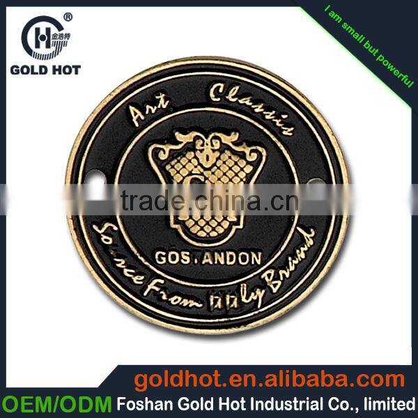 High Quality custom metal hang tag with letters Accept Paypal