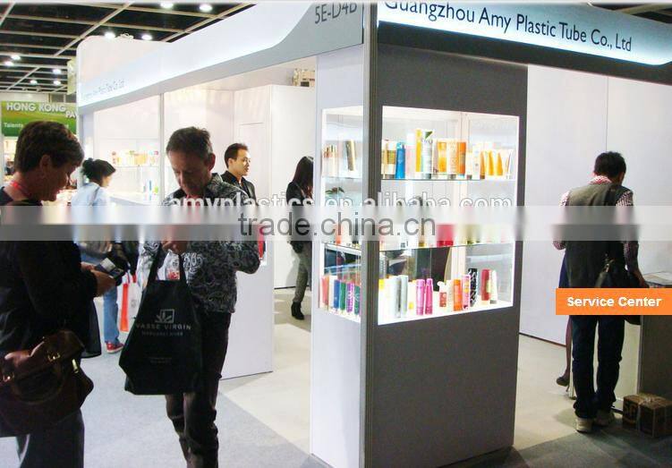 15g lip balm comtainer plastic tube for cosmetic packaging with round screw cap