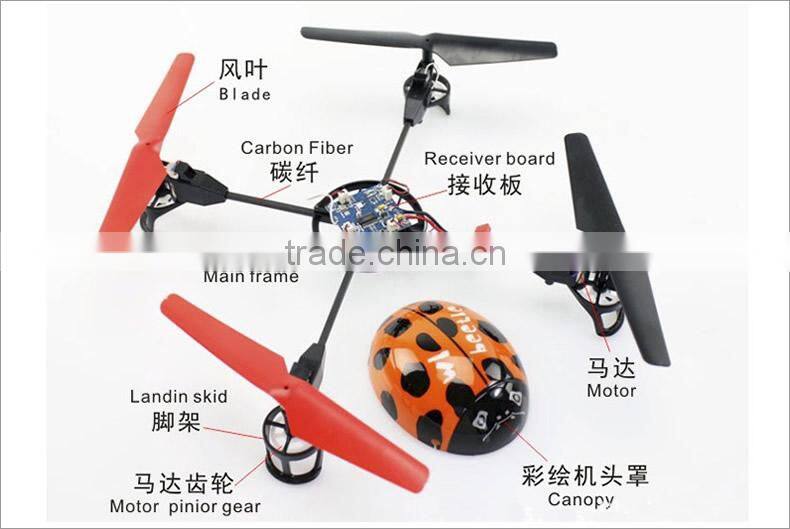 China Manufacture WL V929 Ladybird 2.4G 4 CH 3 axis UFO RC Helicopter with gyro