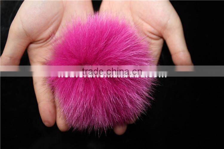 Fashion Fox Fur Ball Real Fox Fur Pom Poms Bag Fur Accessories