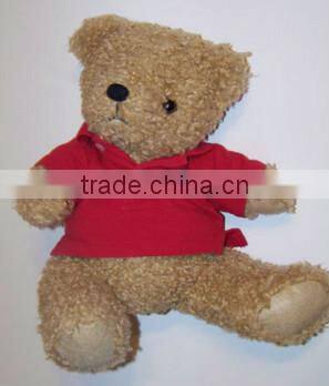 red teddy bear plush toy/plush teddyplush teddy bear in red shirt
