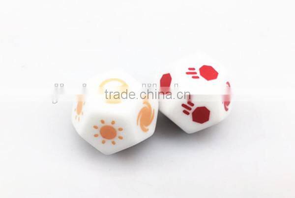 custom 12 sided printed dice