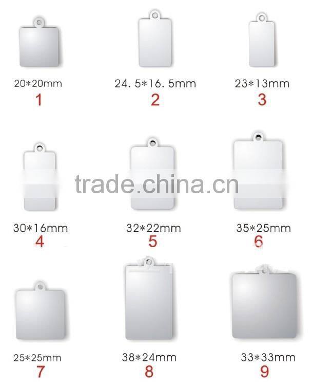 High Quality Stainless Steel Mirror Polish Blank Dog Tag