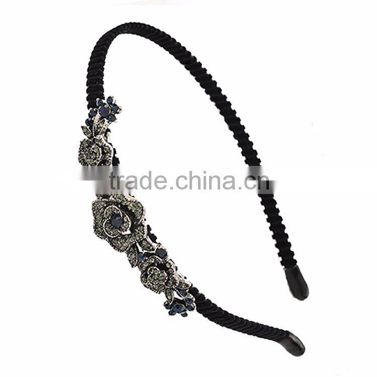 Classical Mexican butterfly orchid flower crystal rhinestone headband Hair Band ,Hair Clasp