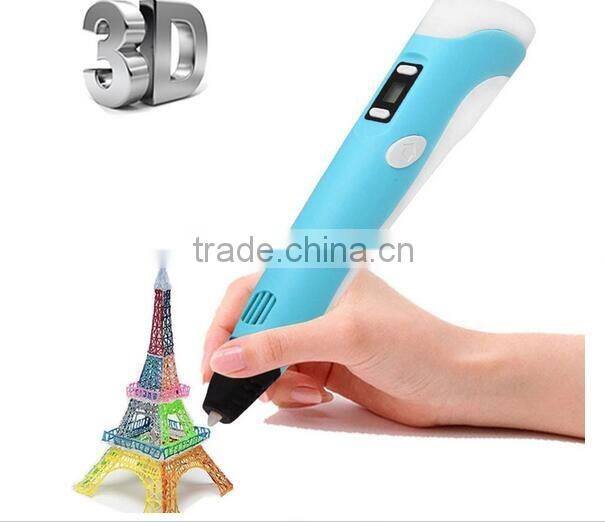 2016 Newest 3D Printer Pen 3D Drawing Pen LED 3D Printing Pen for Kids as Gift