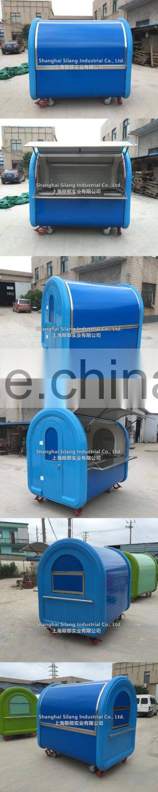 blue food cart beach food truck hot dog Hamburger ice cream cart Blue multi-function mobile food trucks Room the food truck