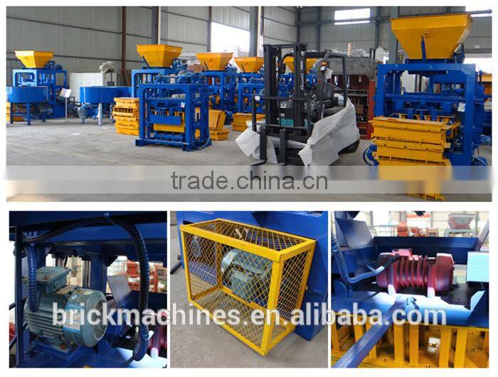 2015 new style QT4-24 alibaba india cement bricks project report hollow block machine price