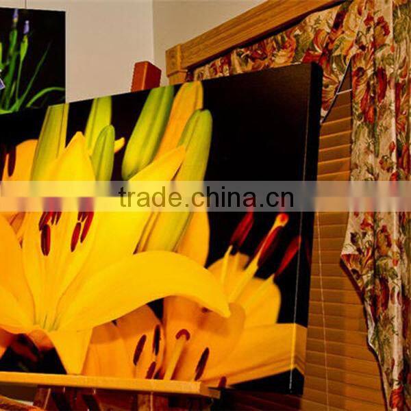 Inkjet fine art graphic pre printed canvas 380gsm solvent printing polyester cotton canvas roll wholesale price