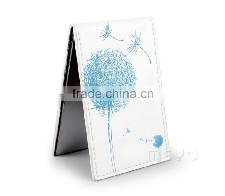 Creative lady makeup mini portable mirror compact with logo