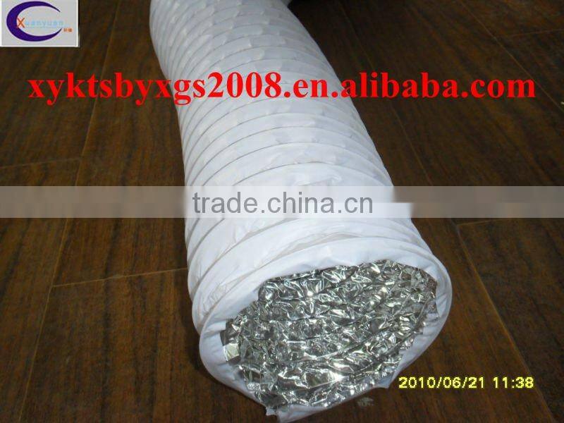 Reinforced aluminum pvc air duct drying applications