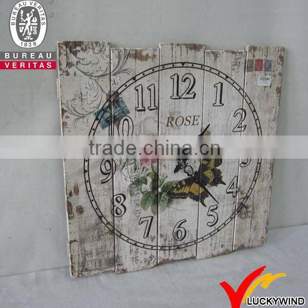 Vintage rectangle beautiful decor wall clock