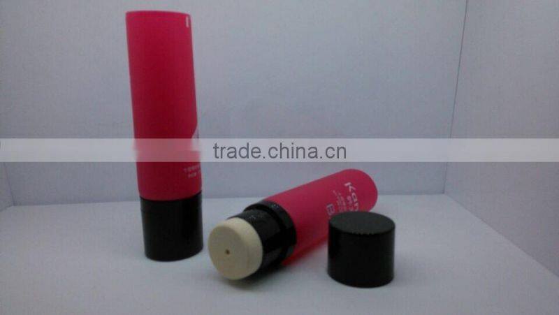 2015 hot sale 100ml cosmetic empty tubes with sponge applicator