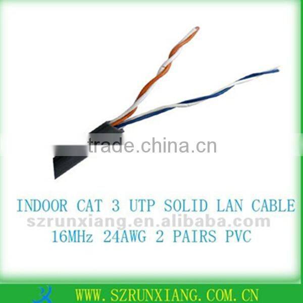 Shenzhen lan cable L3.IN-UTP2-24-PVC cat3 cable
