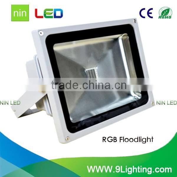 RGB Remote Control Outdoor Led Flood Light 50W RGB Led Building Floodlight