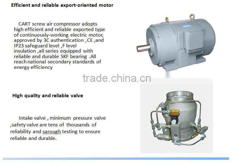 Variable frequency screw air compressor 22KW 30HP belt drive high efficiency industrial machine