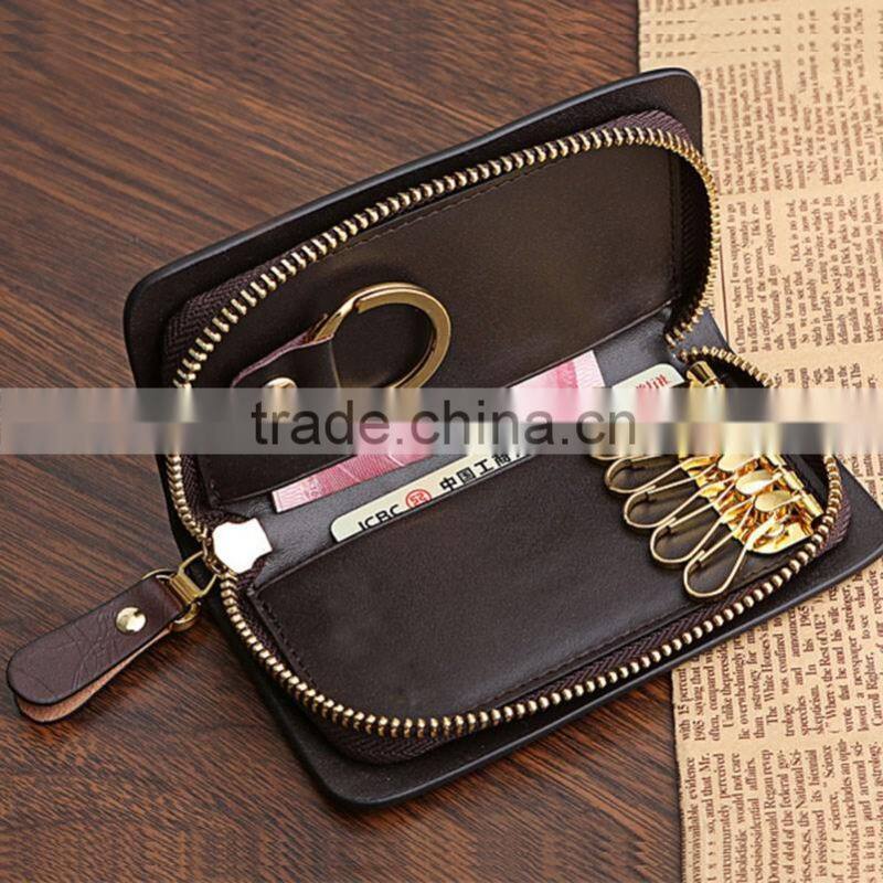 2016 best seller leather car key holder wallet