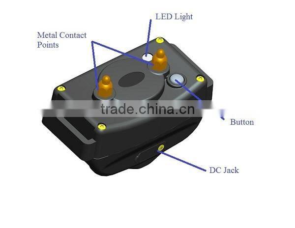 1200 meter rechargeable and waterproof multi-dog training system for 3 dogs
