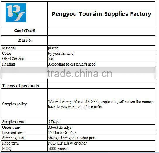 new style double color transparent wholesale plastic hair comb