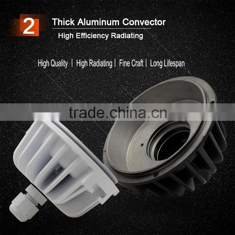 Highly Reliable Long Lasting White or Black Color Round Shaped 78mm Cutout 3W 5W 7W 9W IP65 LED Downlights