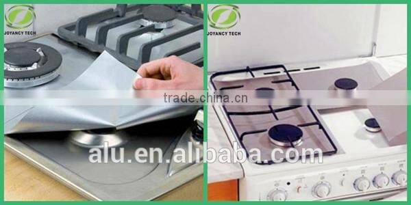 Aluminum foil burner guard