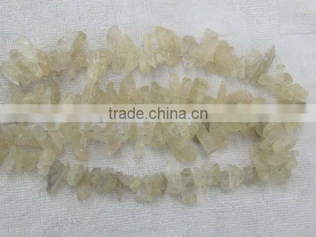Wholes natural rough kunzite gemstone beads 0104