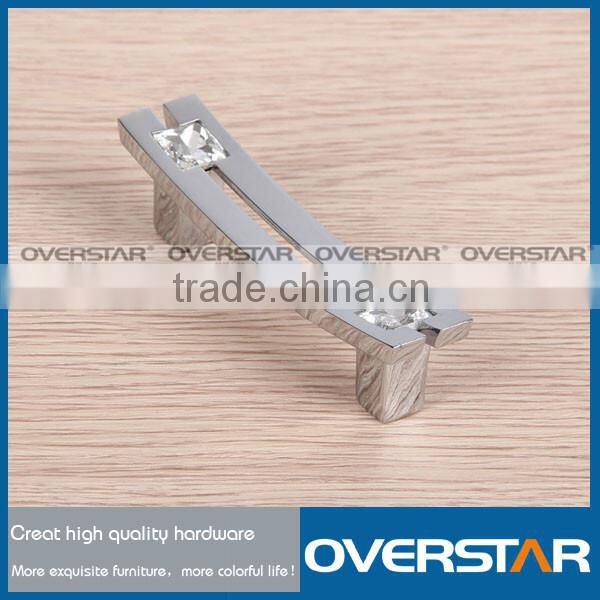 China Zinc Alloy Crystal Rhinestone Furniture Handle