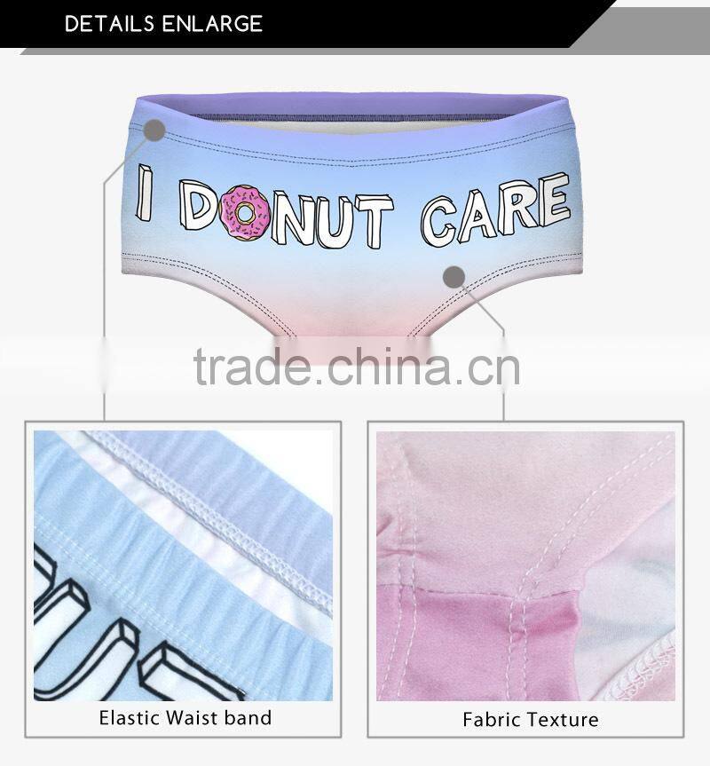 adult top hot sex panties pug dog cut cat sexy girls tight lingerie stretchy underpanties 3d digital full print custom hot sale