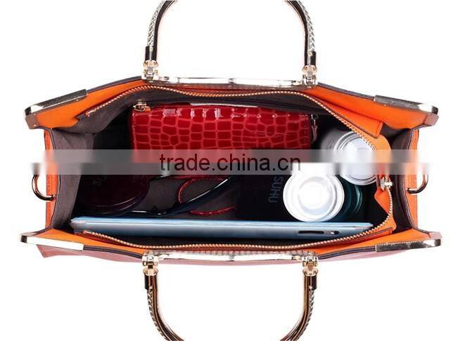 fresh colourful PU tote handbag for women