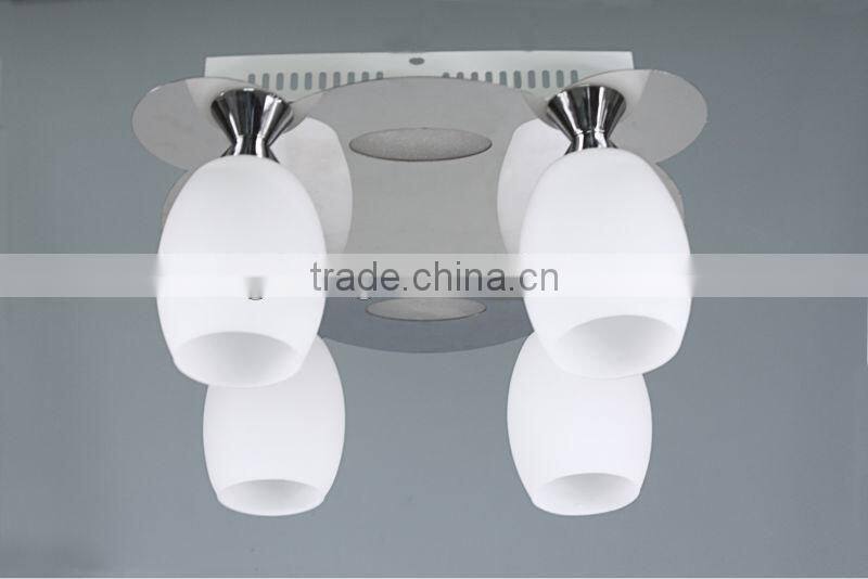 led opal glass chandelier