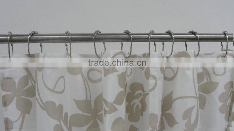 Eco-friendly Metal Shower Curtain Hooks XDHL016A/Shower curtain hooks for bathroom