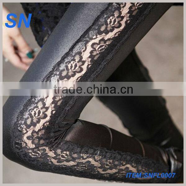 print leggings jeggings fashion design with flower