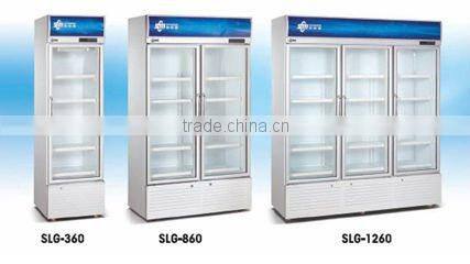 Upright showcase/refrigerator/display cooler