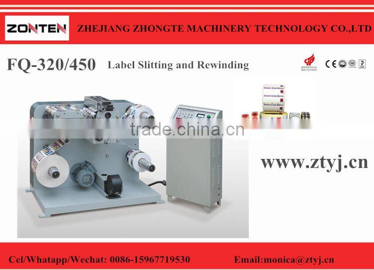 High Speed Kraft Paper Label Slitting Rewinding Machine
