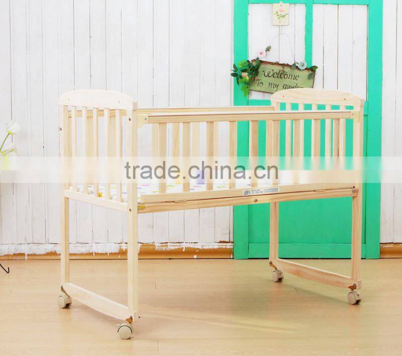 Wooden Baby Convertible Crib With Wheels Cute Baby Cribs