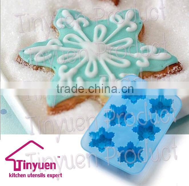 6 cupcakes sunflower shape silicone cake mold