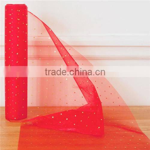 Red Organza Roll with Sewing Edge