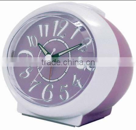 Plastic ball shaped table alarm clock