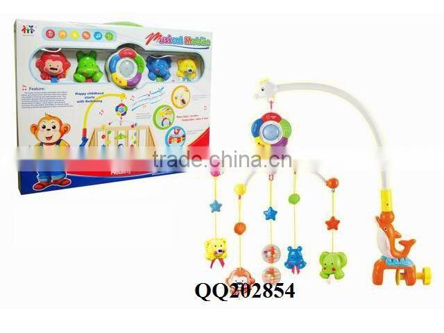 Plastic funny baby toy musical bed bell