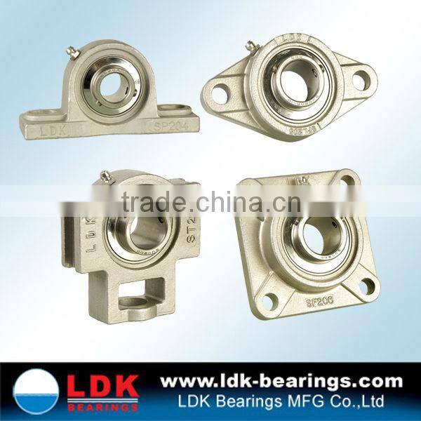 LDK WP-F212 BLACK+OC thermoplastic bearing housing with end covers