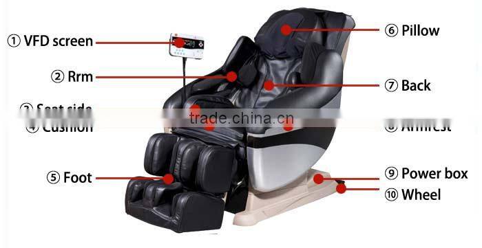 deluxe massage chair balck DLK-H020A