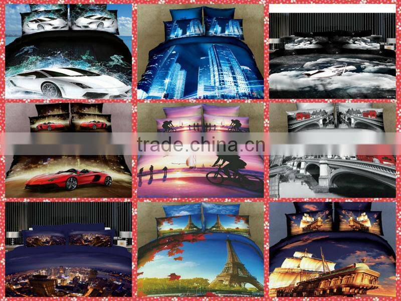 bedding set 3D design 100% Cotton