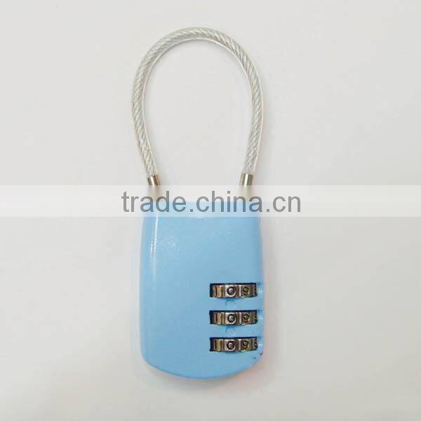 security small retractable combination digital cable lock