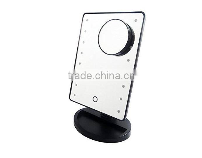 new model Led light make up mirror/Led table mirror with touch control switch
