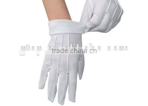 white nylon glove 007