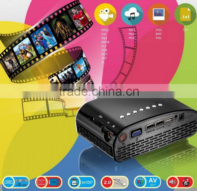 led video projector, Home Theater 3D Cinema 1080P HD HDMI USB Digital Multimedia LCD LED Mini proyector
