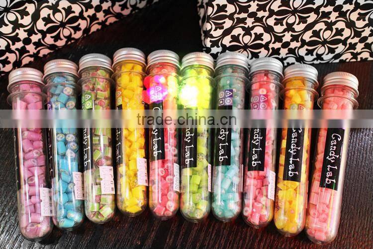 new Innovation 60ml PET plastic candy bottle with Aluminum cap