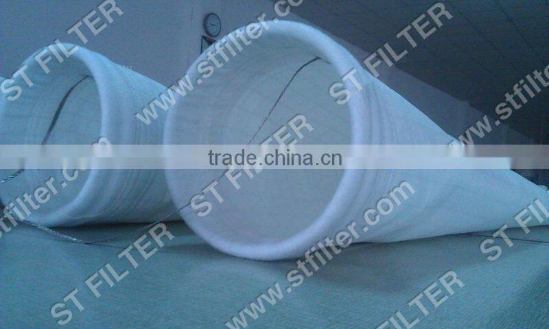 polyester 550g antistatic dust filter bag,PE antistatic dust filter bags technology