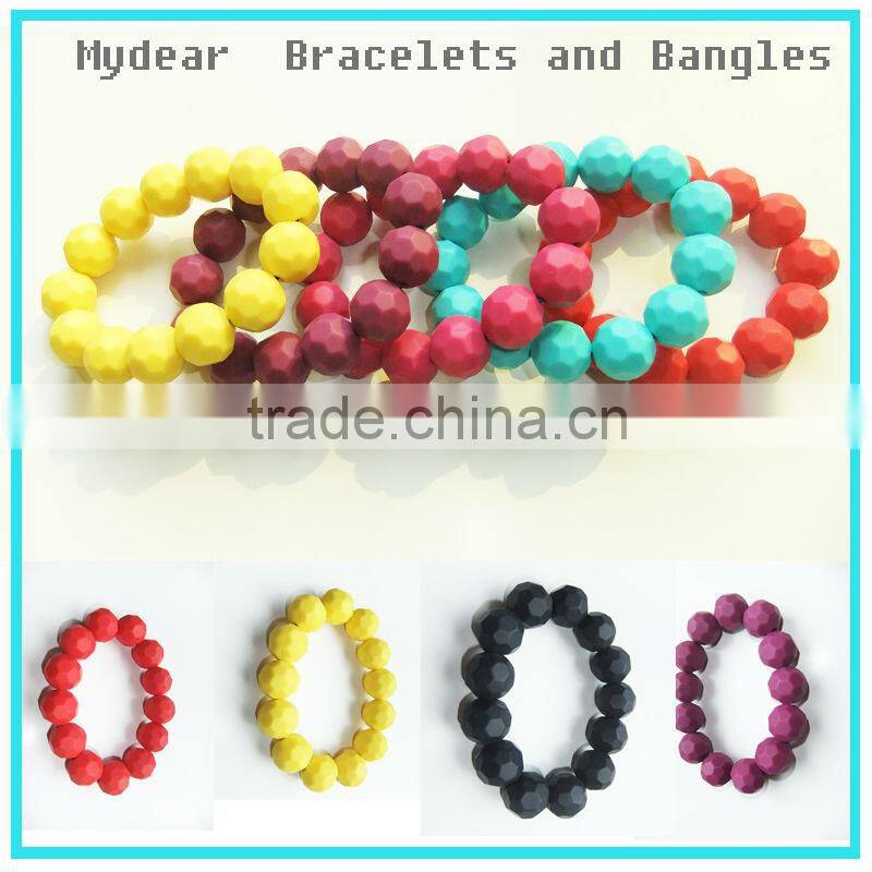 Soft food grade silicone beads bracelets for baby teether