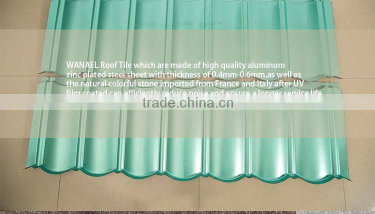 Wanael Cheap building materials Shingle Solar Red Sheet Metal Roofing Shingles