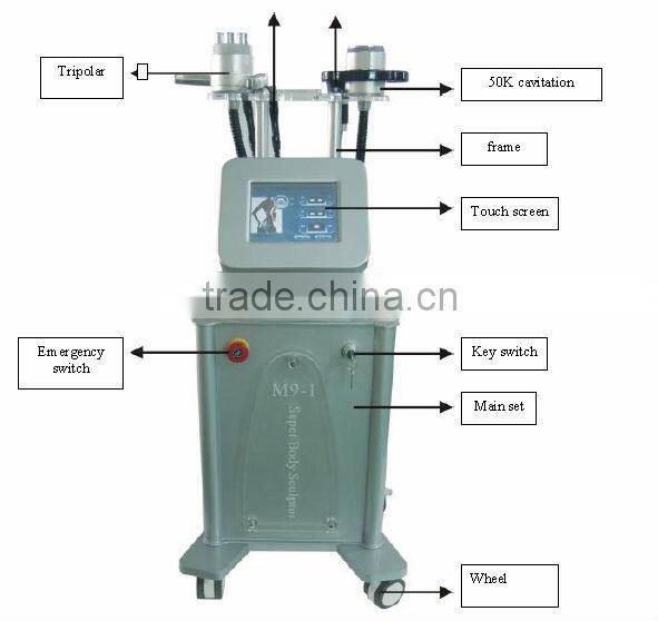 Professtional ultrasonic vacuum cavitation system slimming loss weight machine